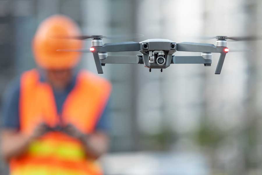 Inspection de chantier par drone à Orléans — suivi BTP vue aérienne 4K, rapport détaillé Loiret